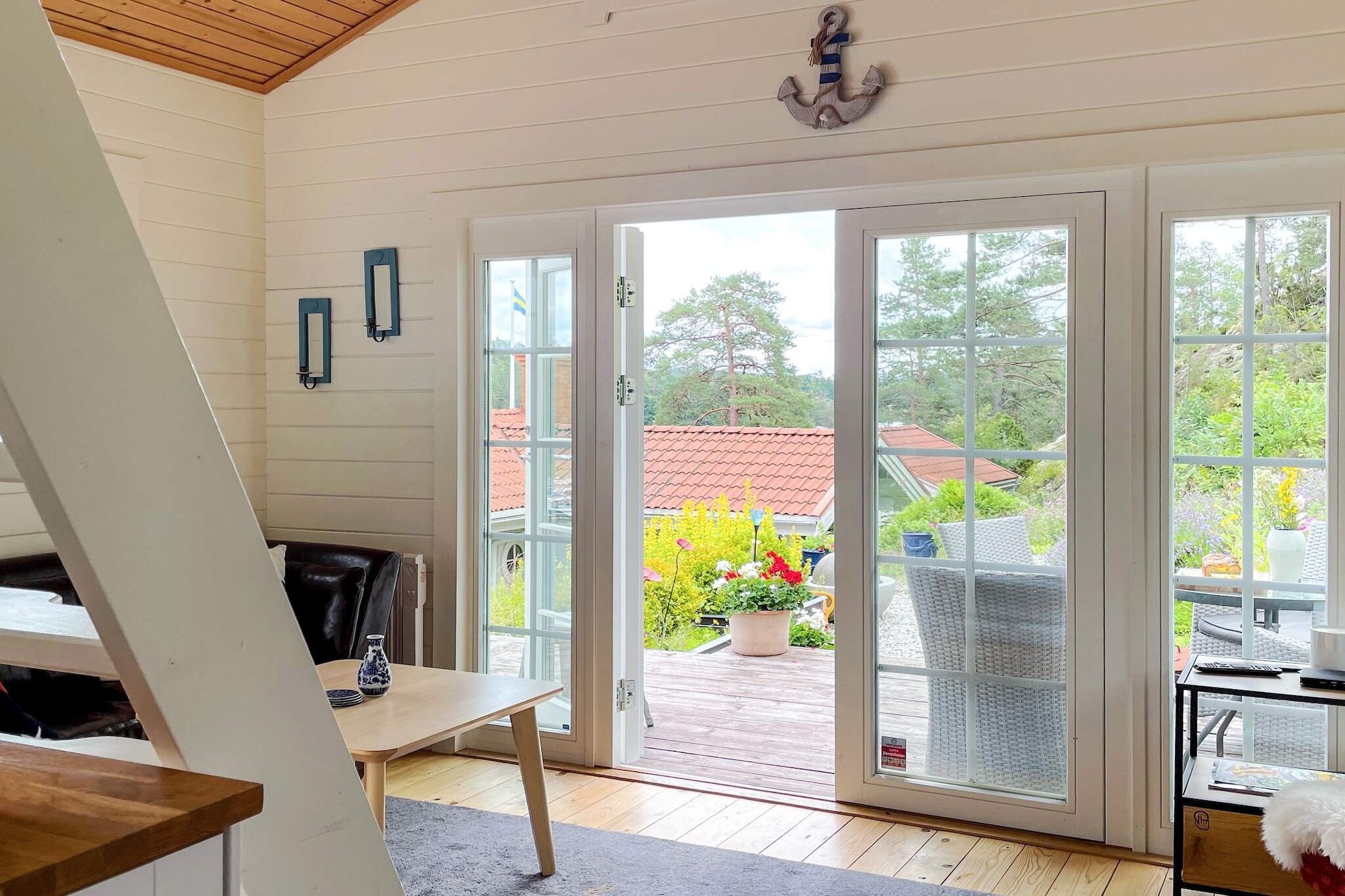 Hut aan het meer met panoramisch uitzicht - Binnen