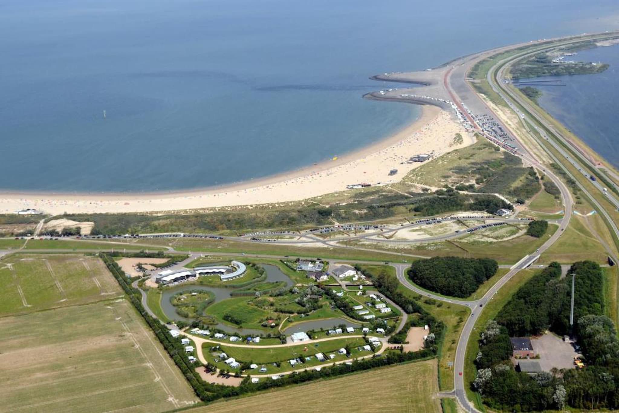 Beach Resort Brouwersdam 1-Gebieden zomer 20km