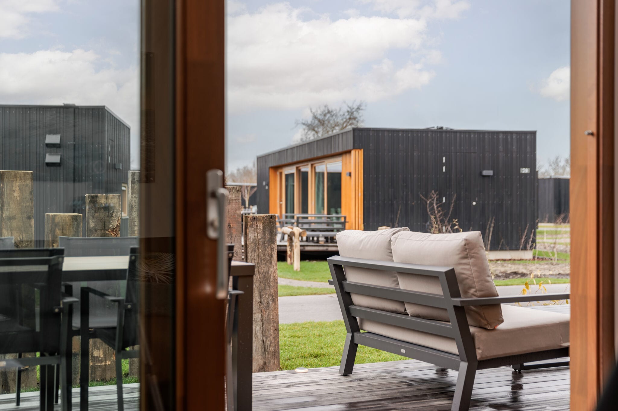 Comfortable lodge with airco, on a holiday park near the Grevelingenmeer