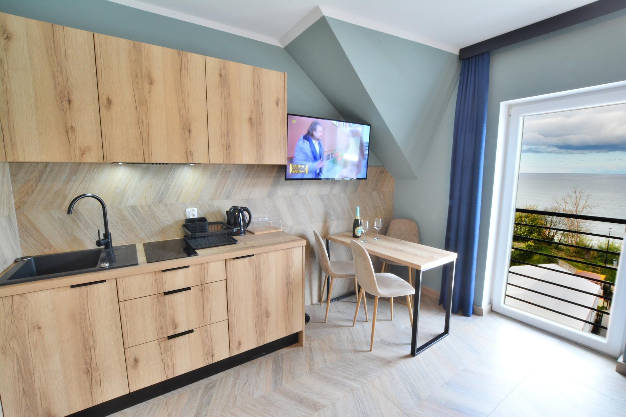Apartament nr 3 3-osobowy 29 m2 Ustronie Morskie-Keuken