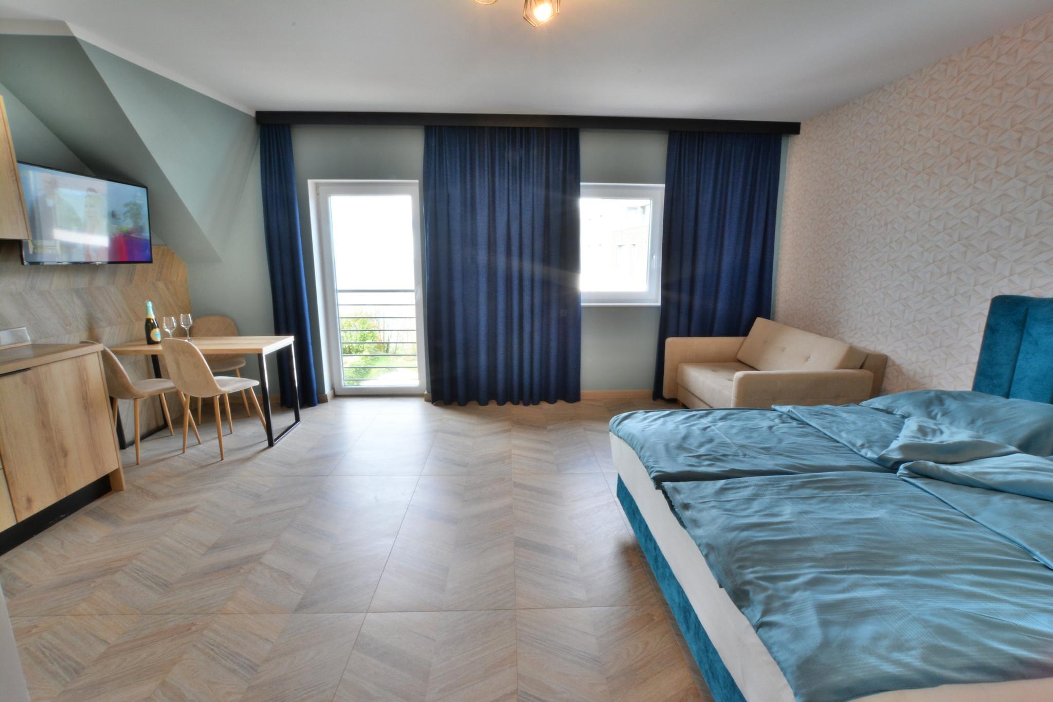 Apartament nr 3 3-osobowy 29 m2 Ustronie Morskie-Slaapkamer