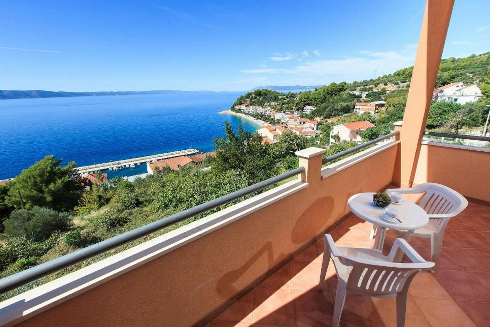Summerheaven Apartments - Standard Studio Apartment with Balcony and Sea View A1-Terras