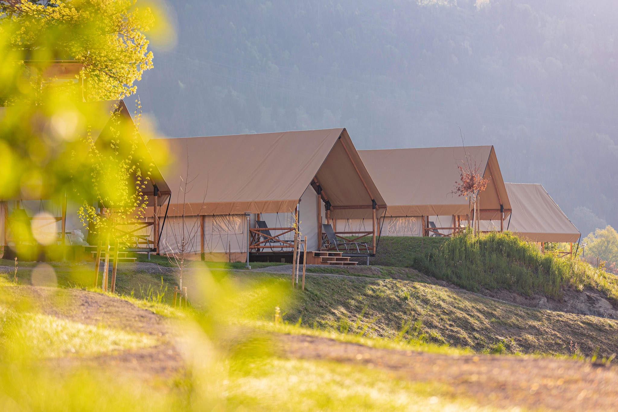 Nice safari tent with airco