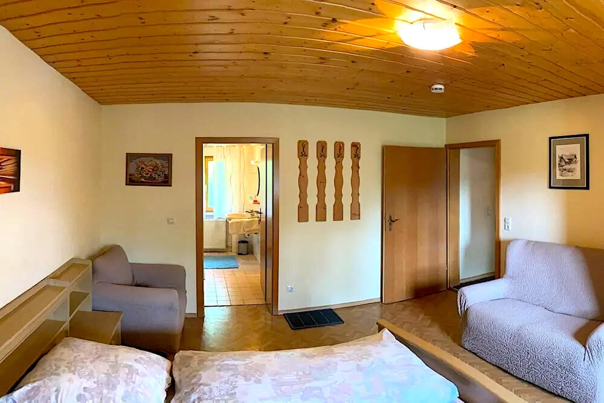 Holiday flats Haus am Wald Zenting-Wohnung für 4 Personen 56 qm-Woonkamer