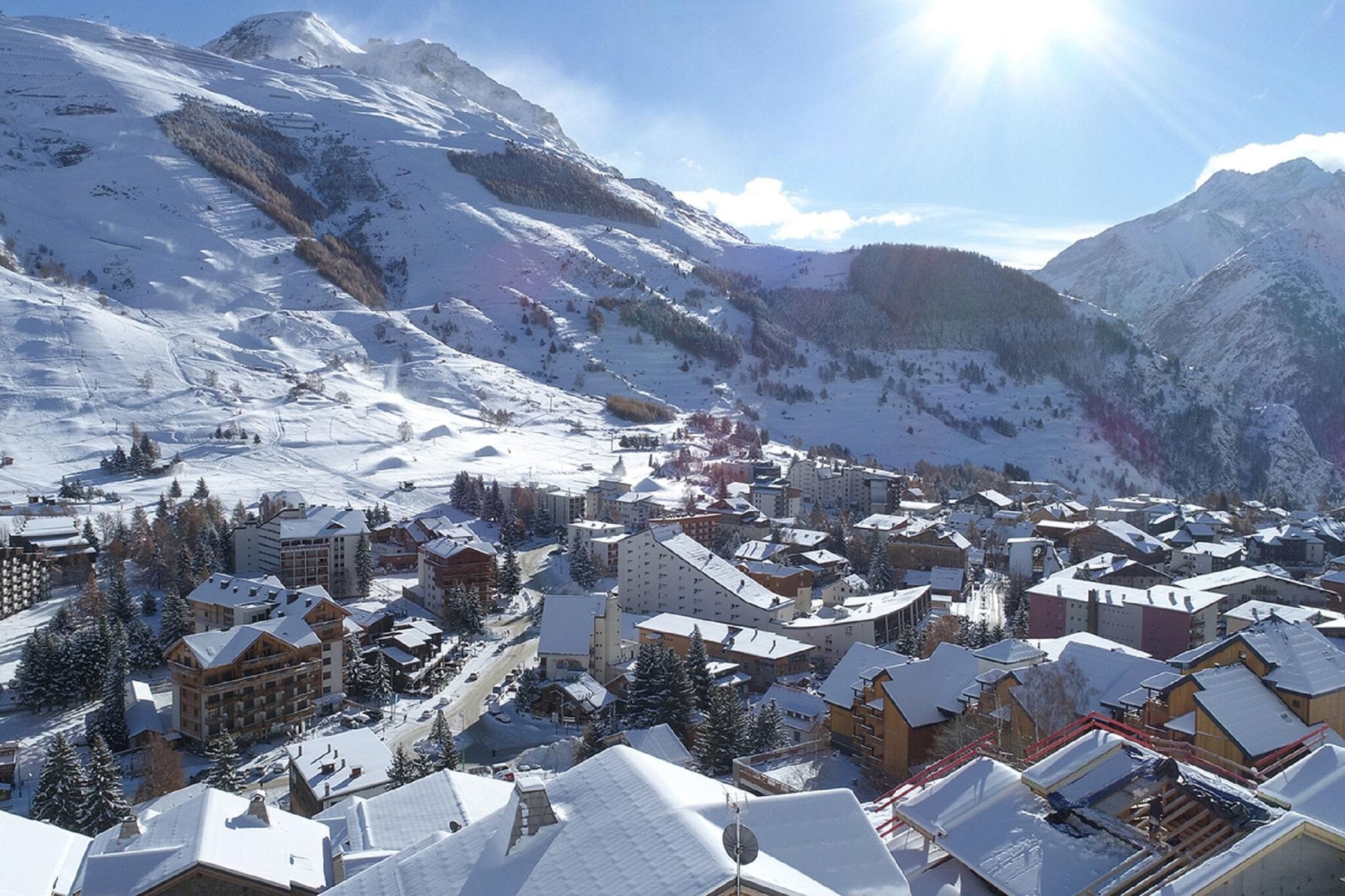 Modern 12-persoons chalet met panoramisch uitzicht in Les Deux Alpes