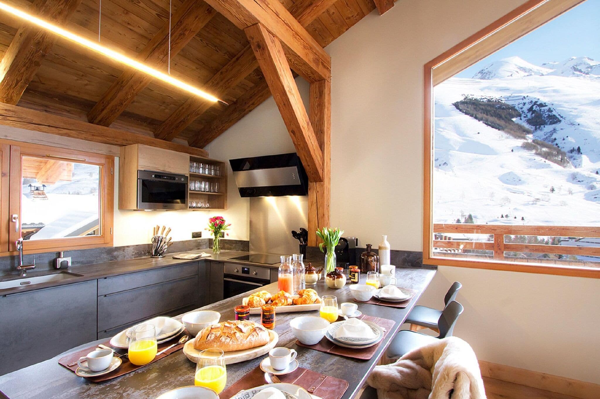 Chalet moderne pouvant accueillir 12 personnes avec vue panoramique aux Deux Alpes