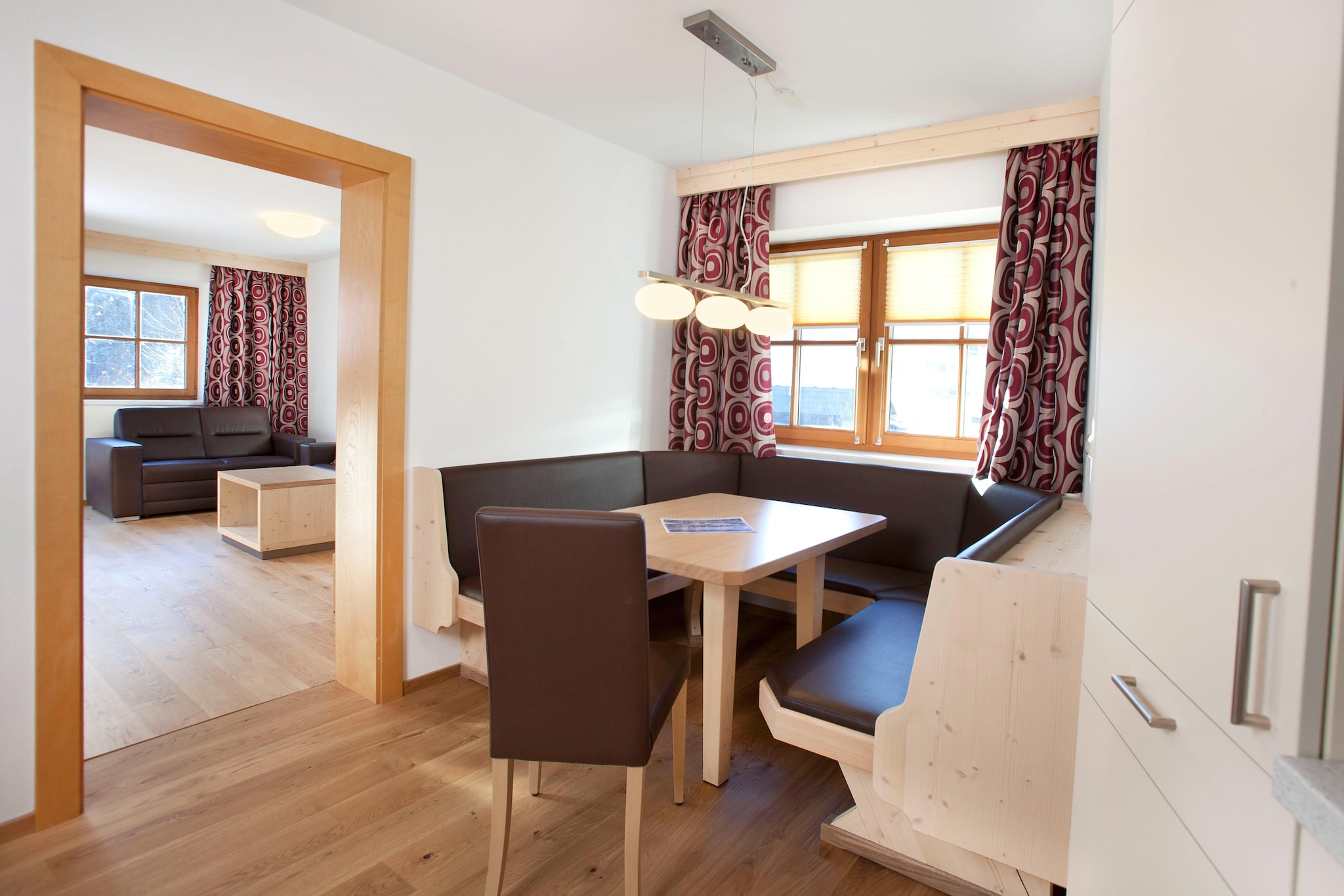 The cozy Apartment In Wald im Pinzgau is fully equipped and can accommodate up to 6 people. The accommodation has a beautiful dining area and cooking facilities, coffee machine, oven, microwave, dishwasher, a balcony, a large bathroom and much more. Don't feel like cooking and want to have a really good time? Then simply use the restaurant in the apartment complex, where you can enjoy Austrian cuisine and for which you don't even have to leave the building! From the balcony you can enjoy the beautiful view of the surrounding mountains and the valley of Wald im Pinzgau.Highlights:*free entry to the Kristallbad opposite (according to opening hours)*a ski bus stops almost right in front of the door (20m)*ski school in the Proximity*balconyLovers of mountains, peace and nature are in the right place in Wald im Pinzgau. It doesn't matter whether you're planning a summer holiday with family, friends or your partner, there are many ways to experience nature in the mountains. In the area there are beautiful hiking and cycling routes as well as a number of attractions and numerous excursion destinations. The Krimml Waterfalls are a quarter of an hour's drive from the apartment complex. Opposite the accommodation is a large outdoor activity center where you can go canoeing or in a climbing forest. Winter sports enthusiasts will also get their money's worth in the forest in Pinzgau. The "Wildkogel-Arena", located between the KitzbÃ¼hel Alps and the Tauernkamm, offers skiers and snowboarders with 75 kilometers of slopes great conditions for a successful skiing holiday. The shared pool is opposite the Kristallbad.