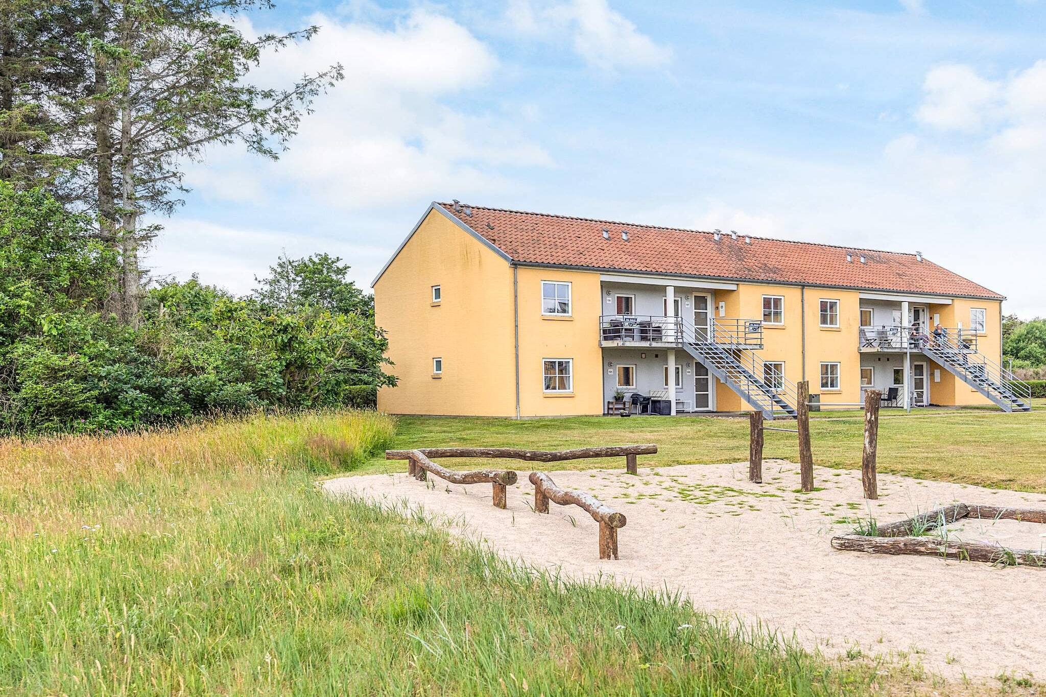 Hals Apartment ligt op 100 meter van het strand. - Buitenlucht