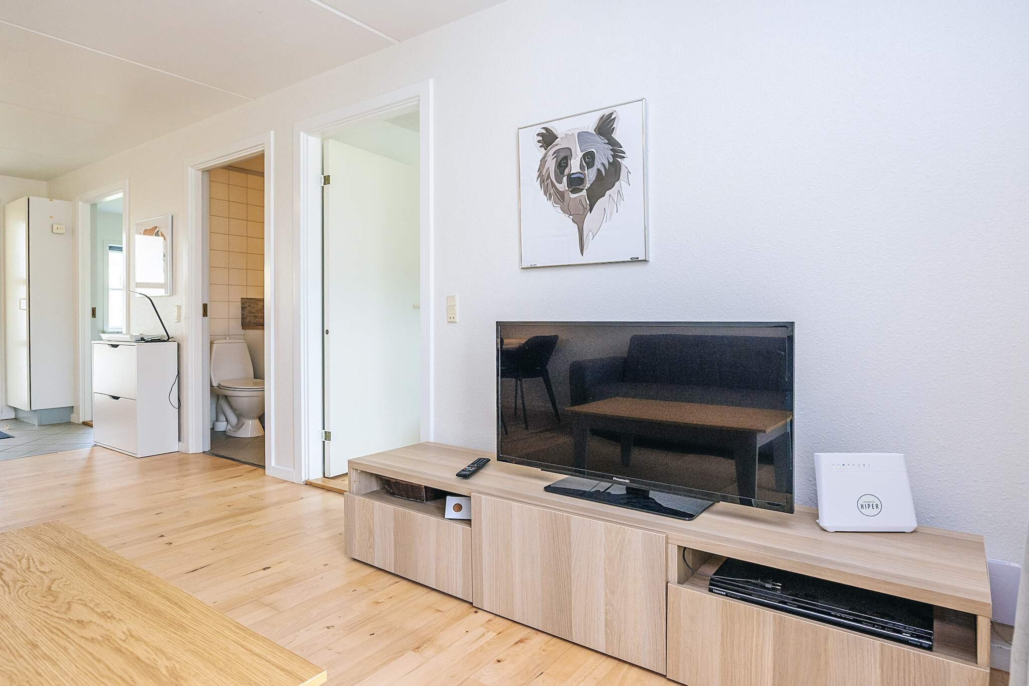 Hals Apartment ligt op 100 meter van het strand. - Binnen