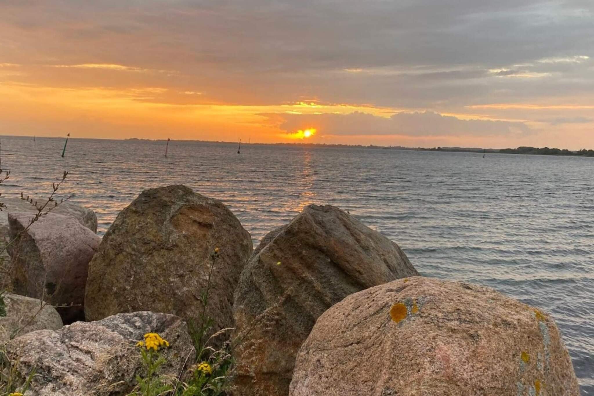 Maison de vacances pour 4 a Rudkøbing-By Traum-Vue sur l'eau