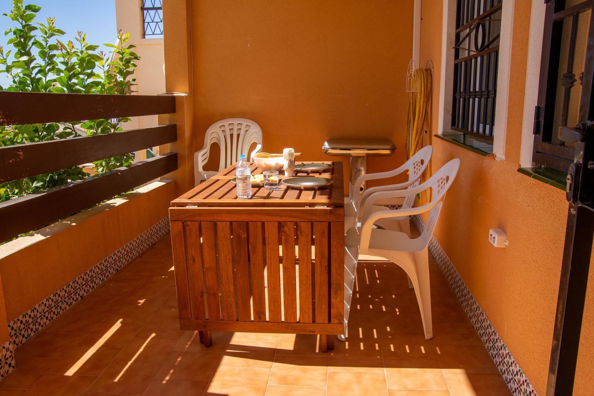 Bungalow-Terrasse/Balkon