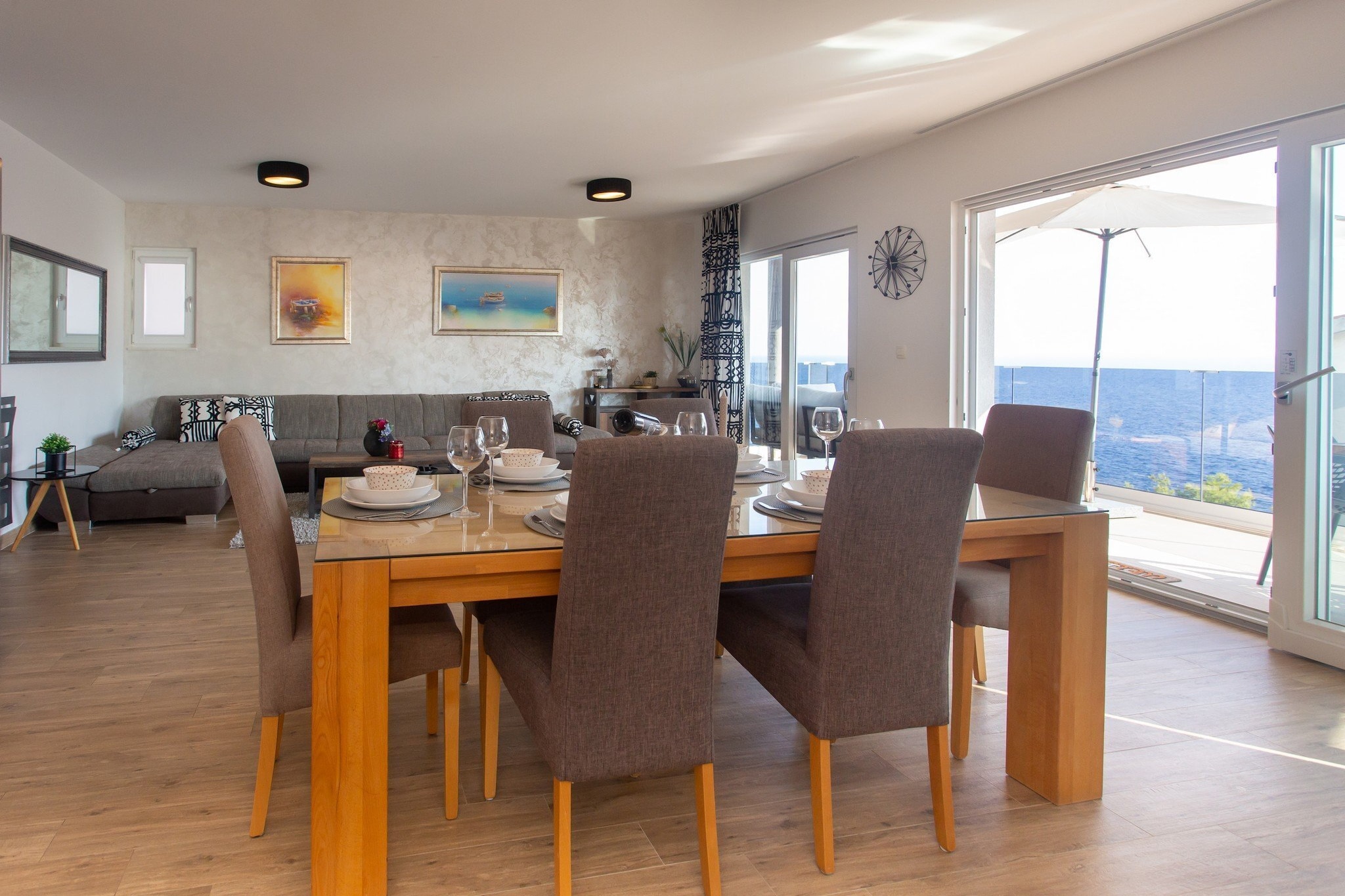 Apartments Aqua - Superior Two Bedroom Apartment with Terrace and Sea View