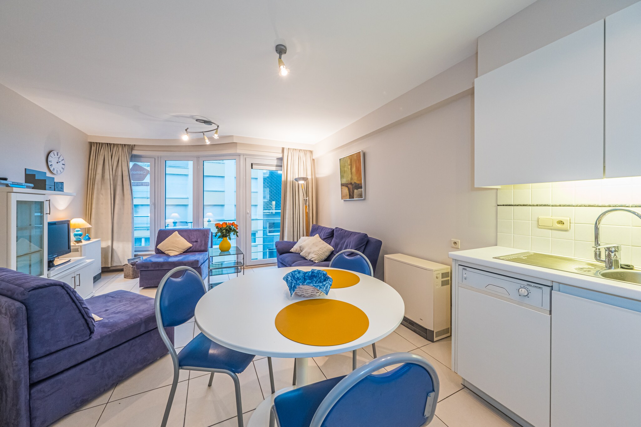 Well-maintained apartment with sea view