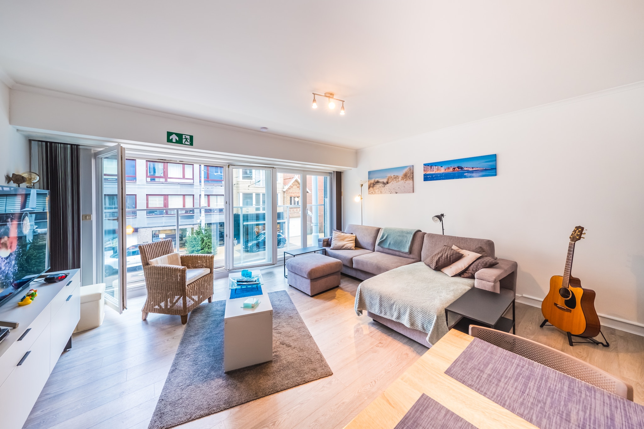 Spacious studio with separate sleeping area