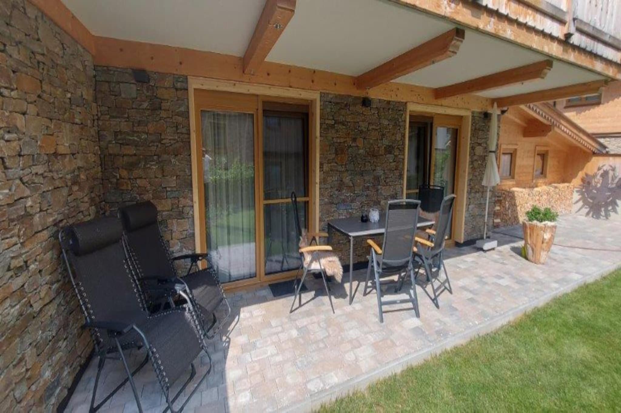 Chalet Leßner-Balcon-terrasse
