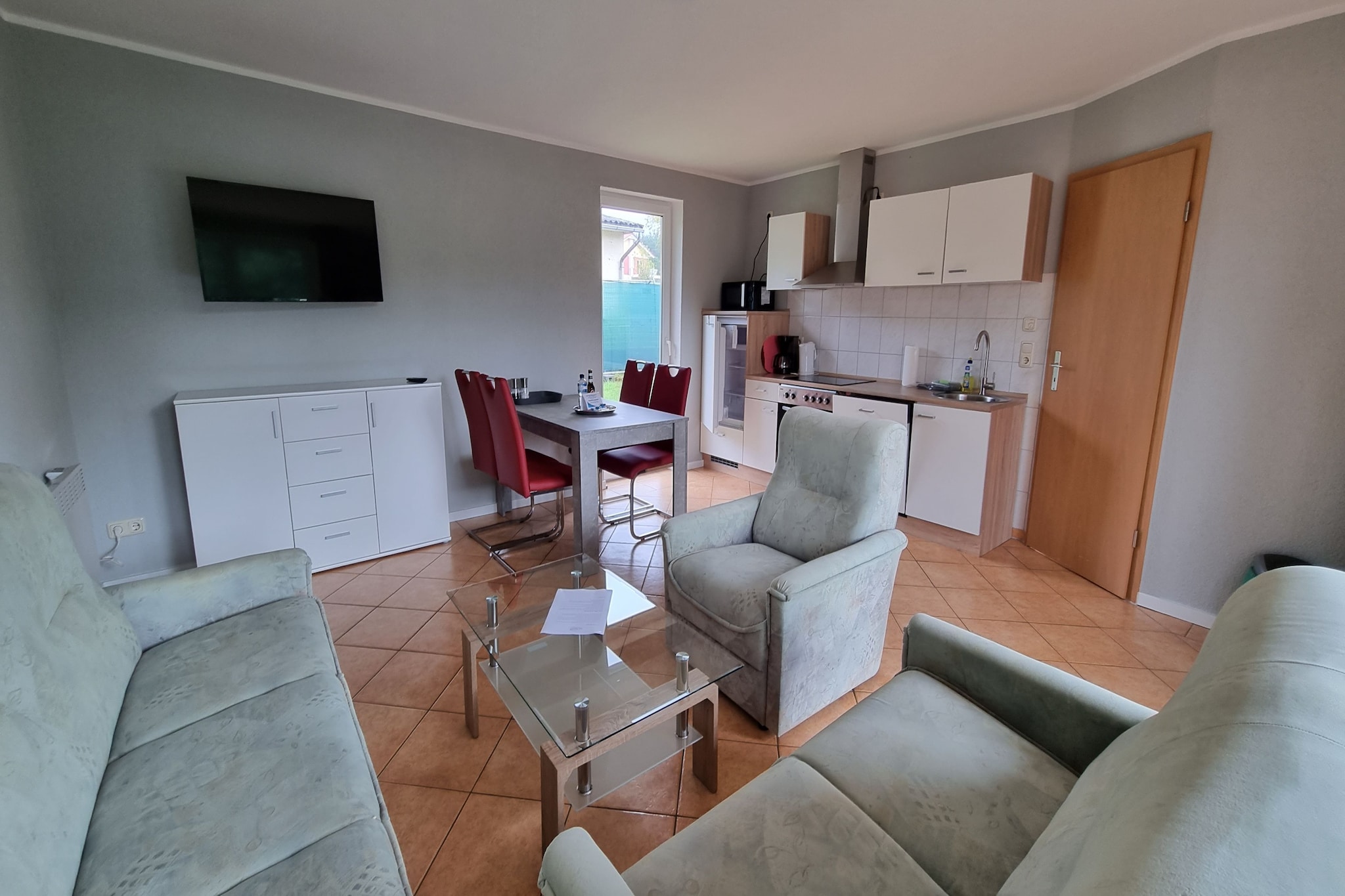 Reihenbungalow Nr 2-Woonkamer