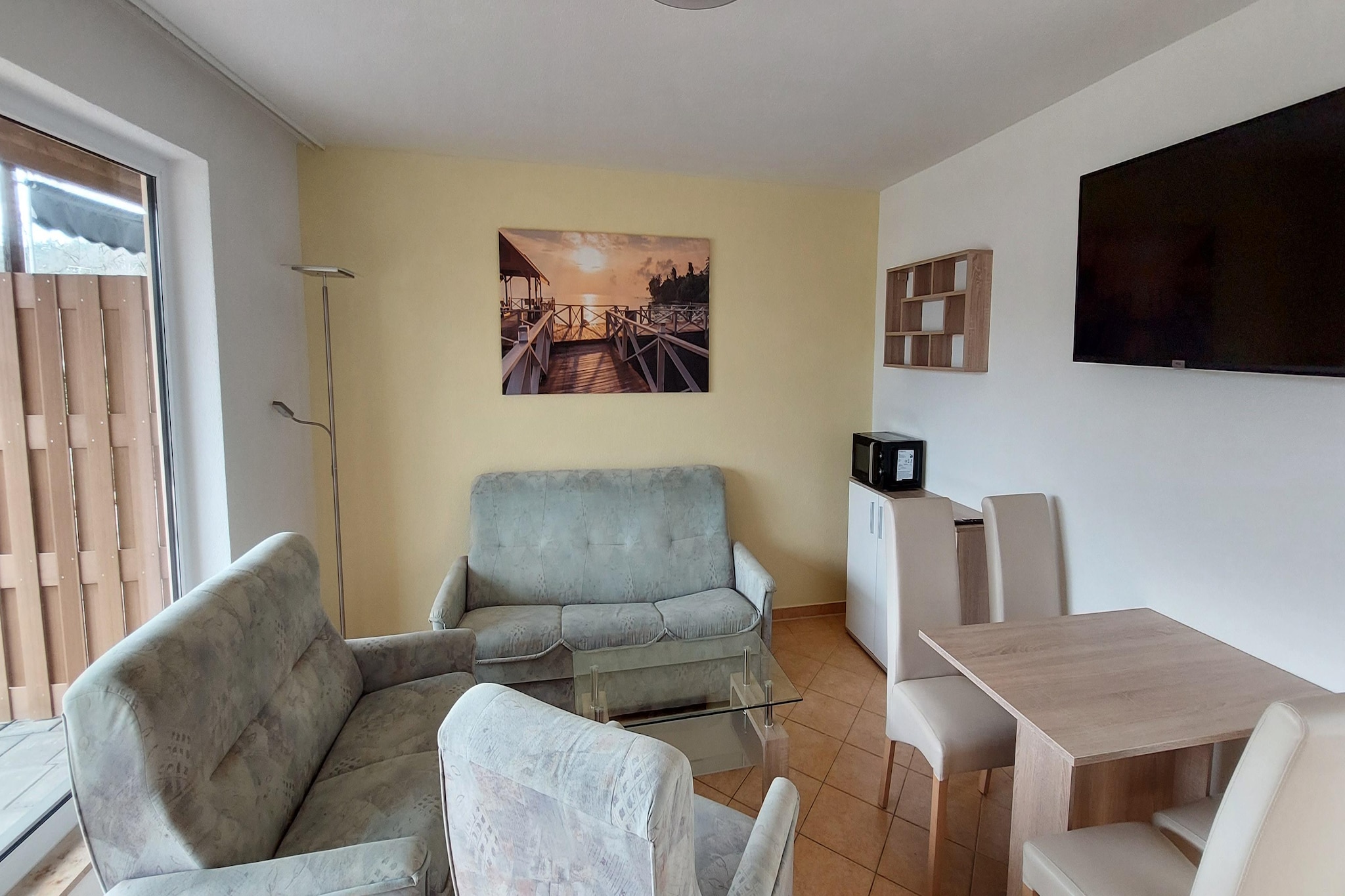 Reihenbungalow Nr 1-Woonkamer