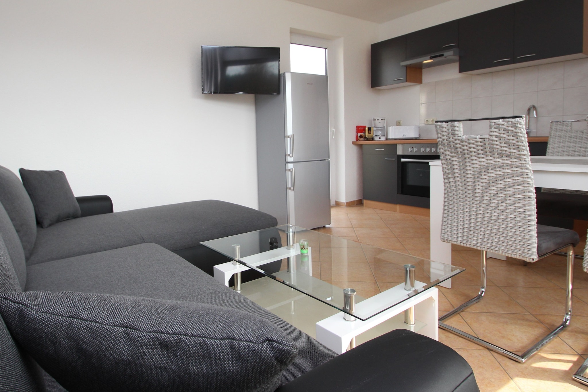 Reihenbungalow Nr 9-Woonkamer