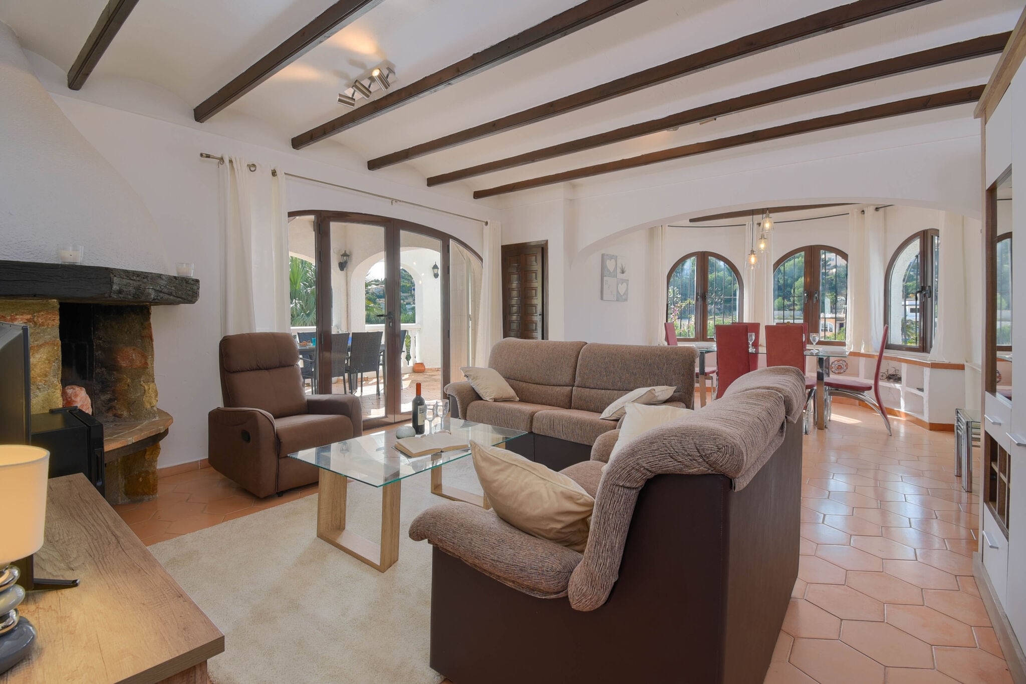 Beautiful villa with private pool at the beach of Benissa and close to Moraira