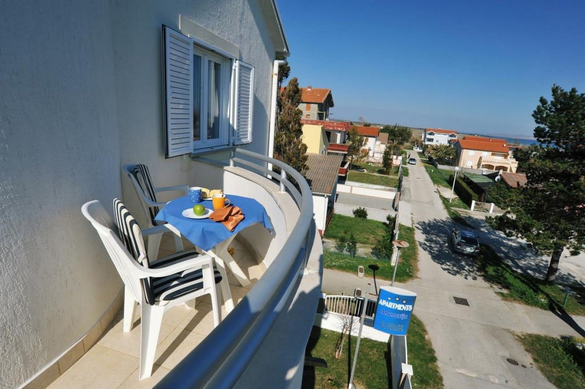 Apartments Anamarija - One Bedroom Apartment with Balcony (A2+2) 4-Terrasse/Balkon
