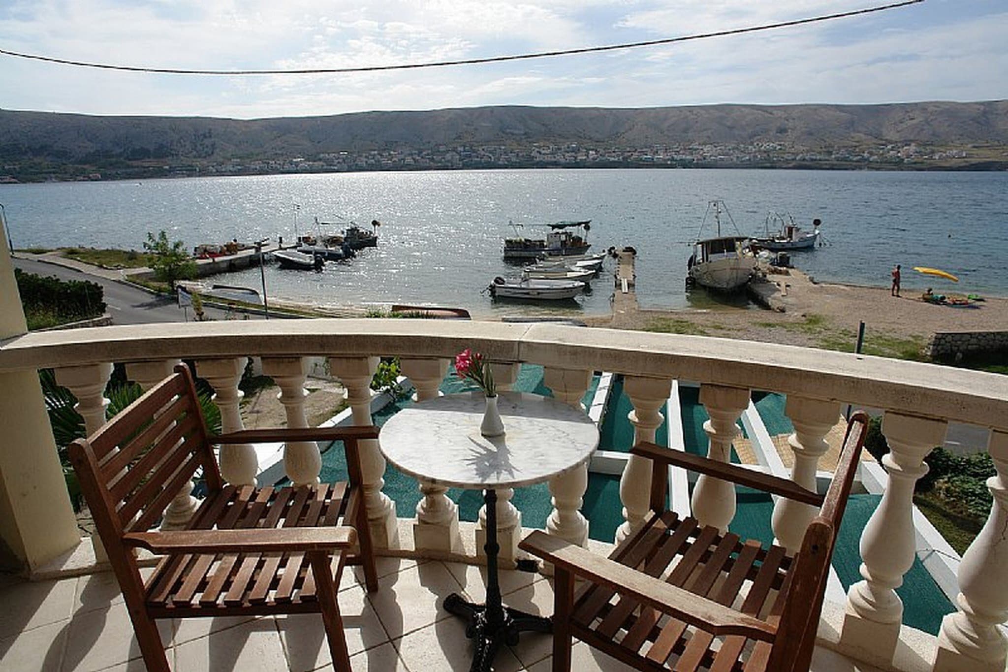 Pansion Gea - Double Room with Balcony and Sea View (S1) - Terrasbalkon
