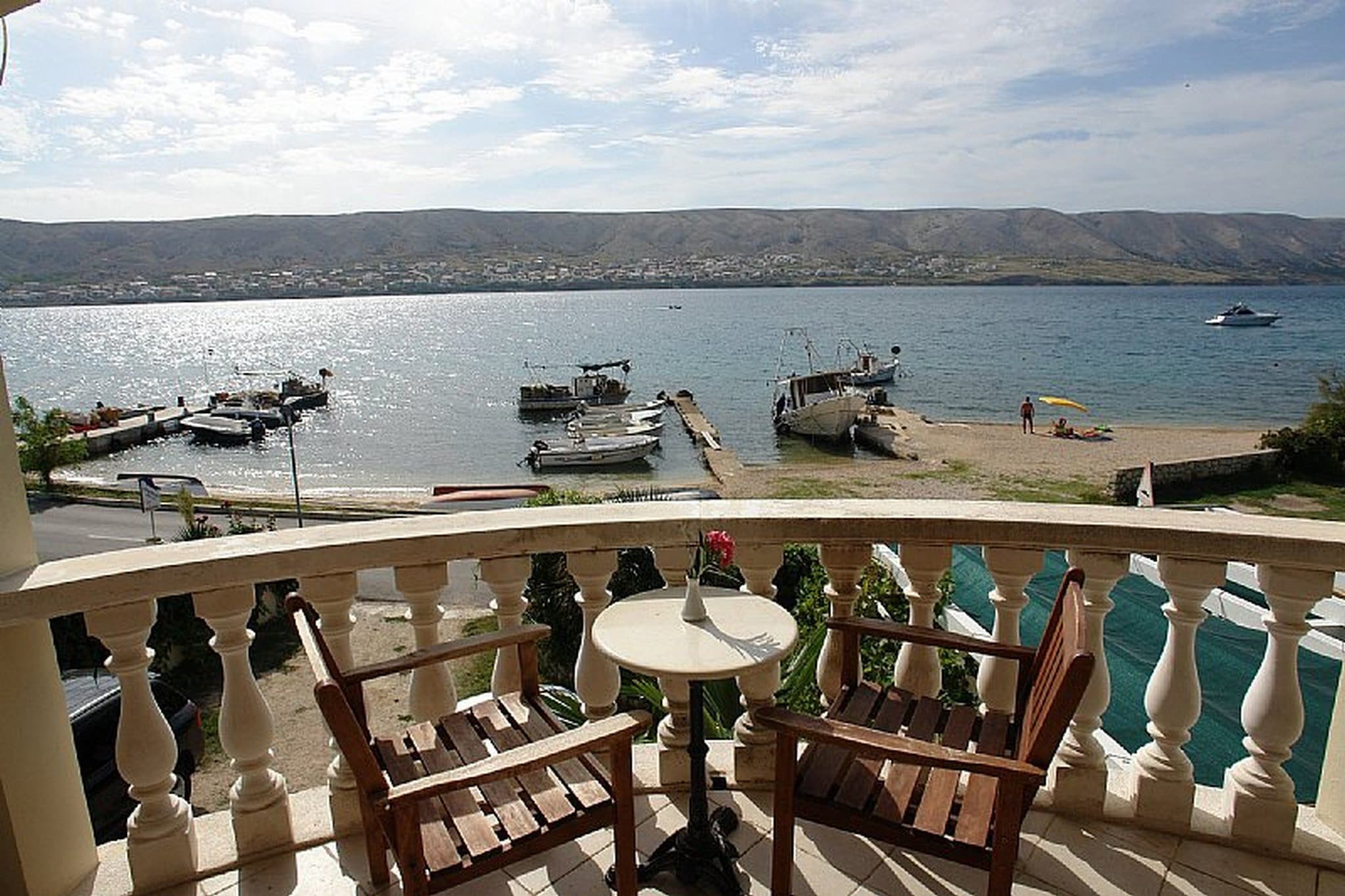 Pansion Gea - Double Room with Balcony and Sea View (S1) - Terrasbalkon