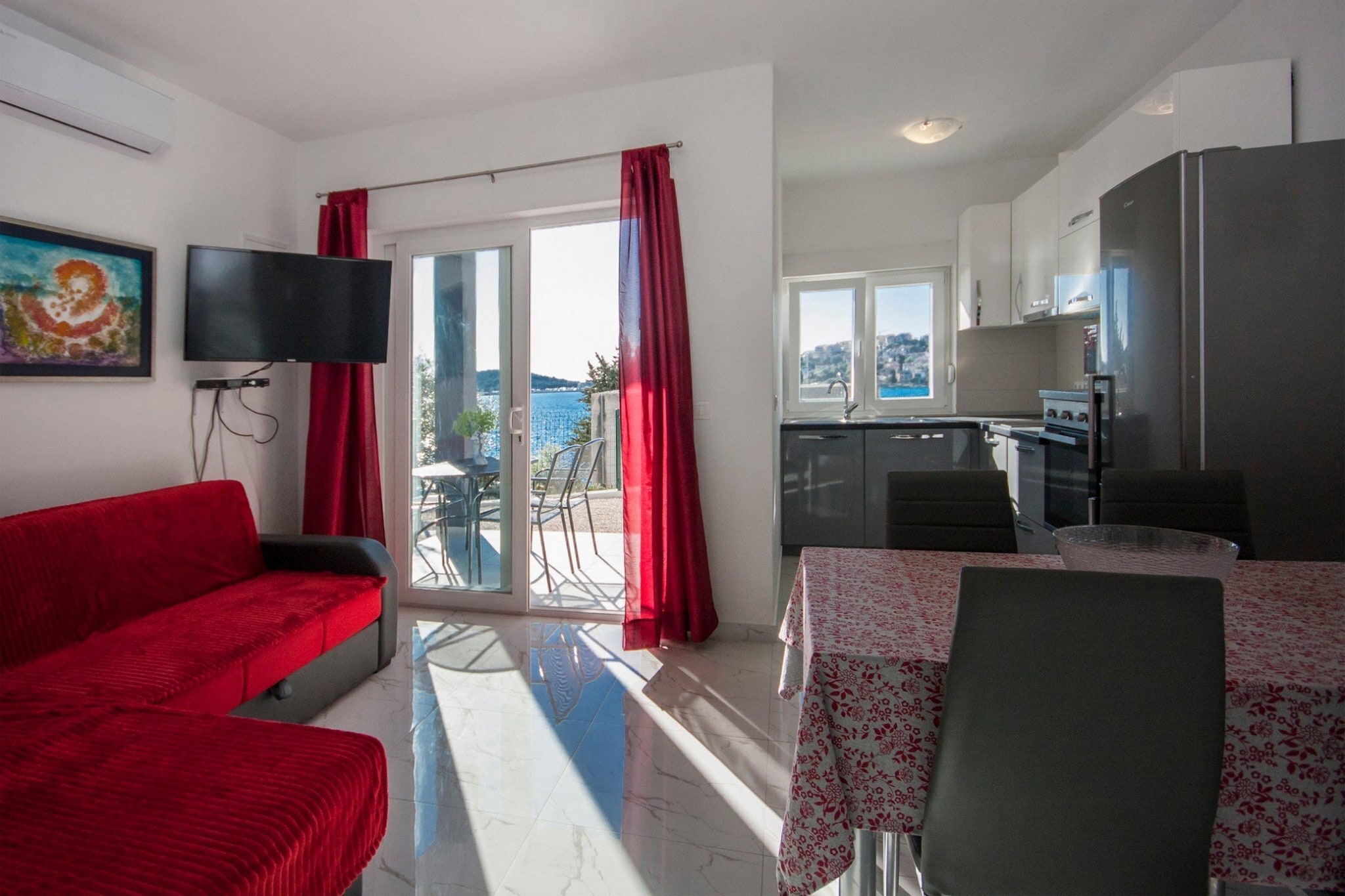 Apartments Happy Holiday - One Bedroom Apartment with Terrace A4 - Binnen