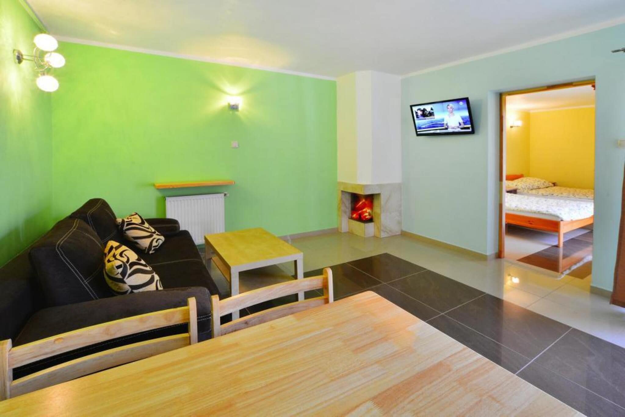 Dom MAŁY 43 m2 dla max 4 osób Sarbinowo-Wohnzimmer