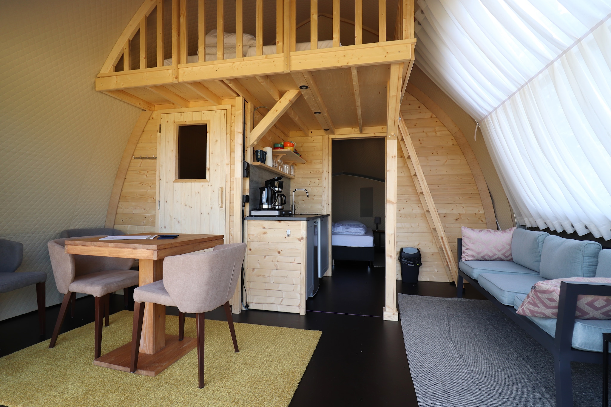 Tentlodge Fazant - Woonkamer