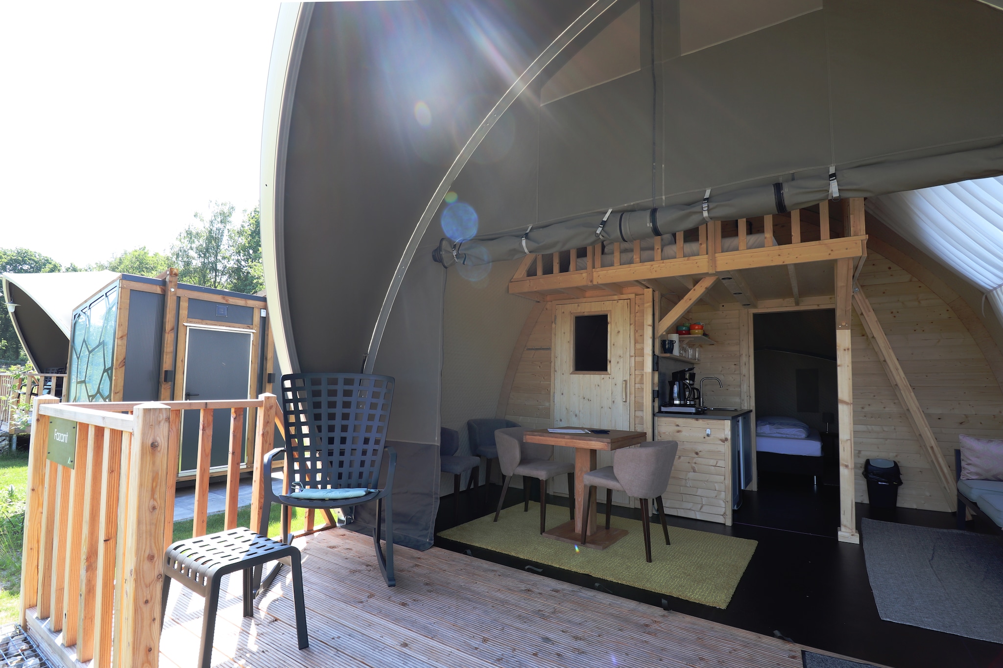 Tentlodge Fazant - Terrasbalkon