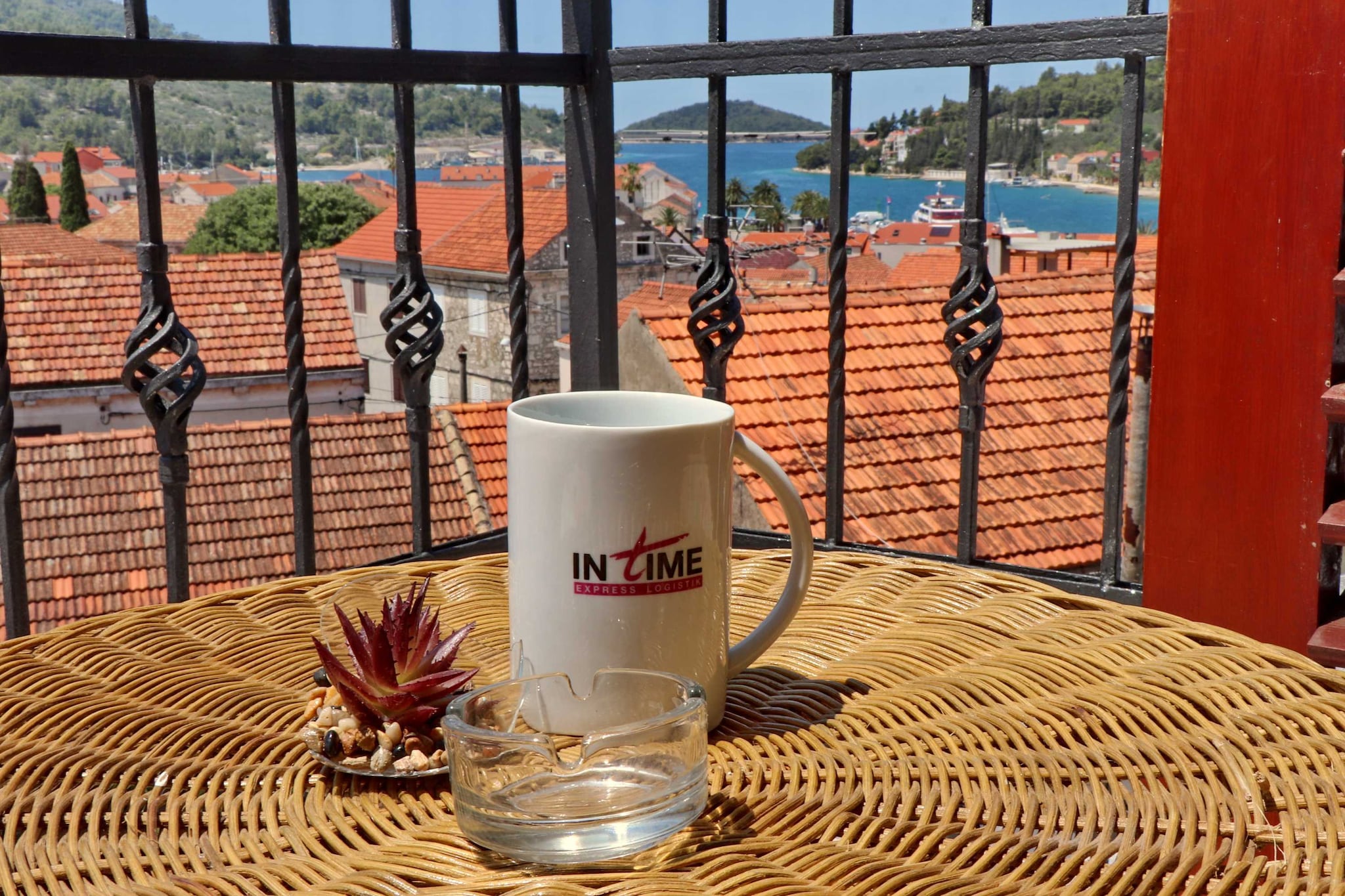 Fancy Apartments Marco - Studio Apartment with Balcony and Sea View 1 - Terrasbalkon