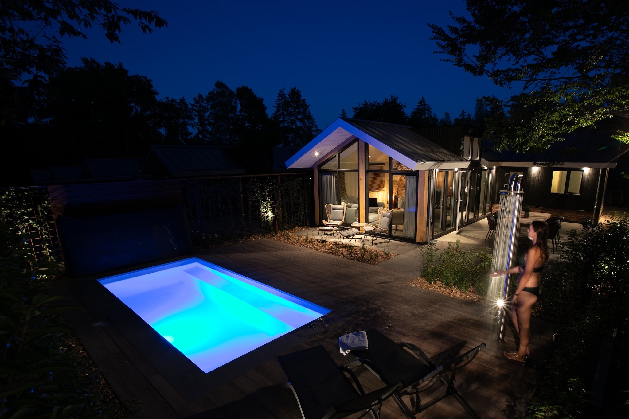 Luxus-Lodge mit privatem Pool