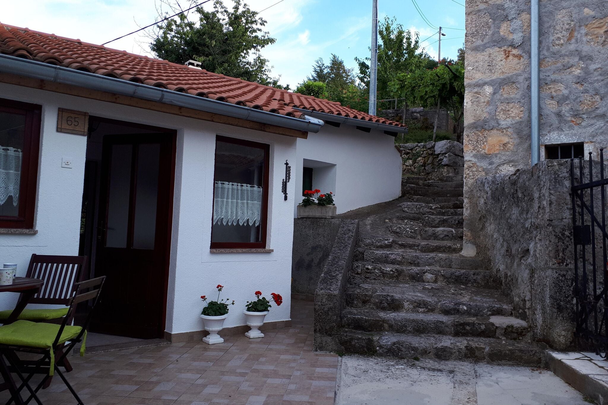 Ferienhaus Milica in Lovran - Dobrec, in Panoramalage mit Jacuzzi
