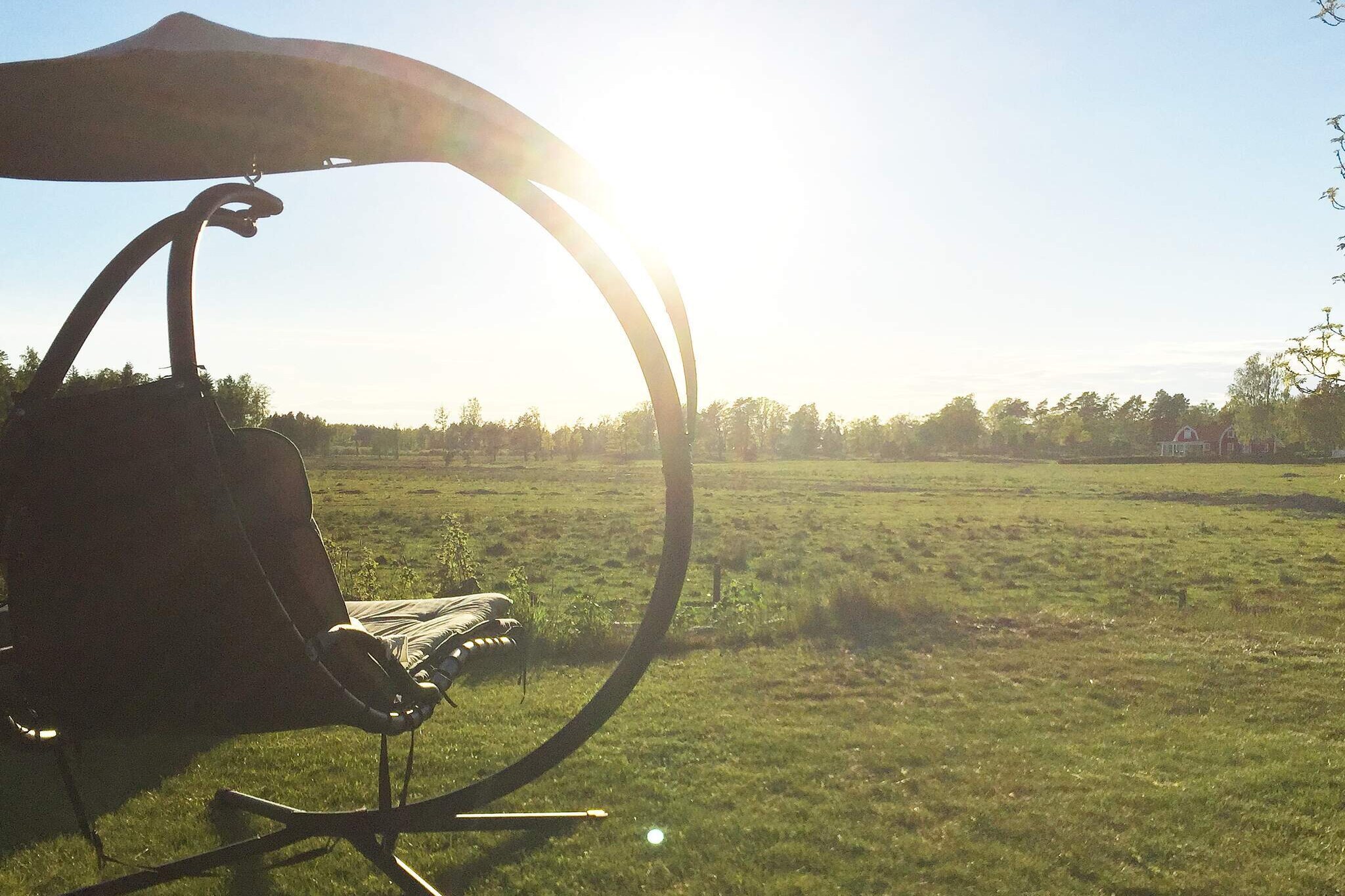 Kitchen(cooker(electric), hood, coffee machine, microwave, fridge-freezer, high chair), Living/bed room(TV(satellite, swedish TV channels), fireplace, DVD player, radio, CD player), bedroom(double bed), bedroom(2x bunk bed), bedroom(2x single bed), bathroom(washbasin, shower, toilet), heating(electric), courtyard(garden furniture, BBQ, play equipment), parking