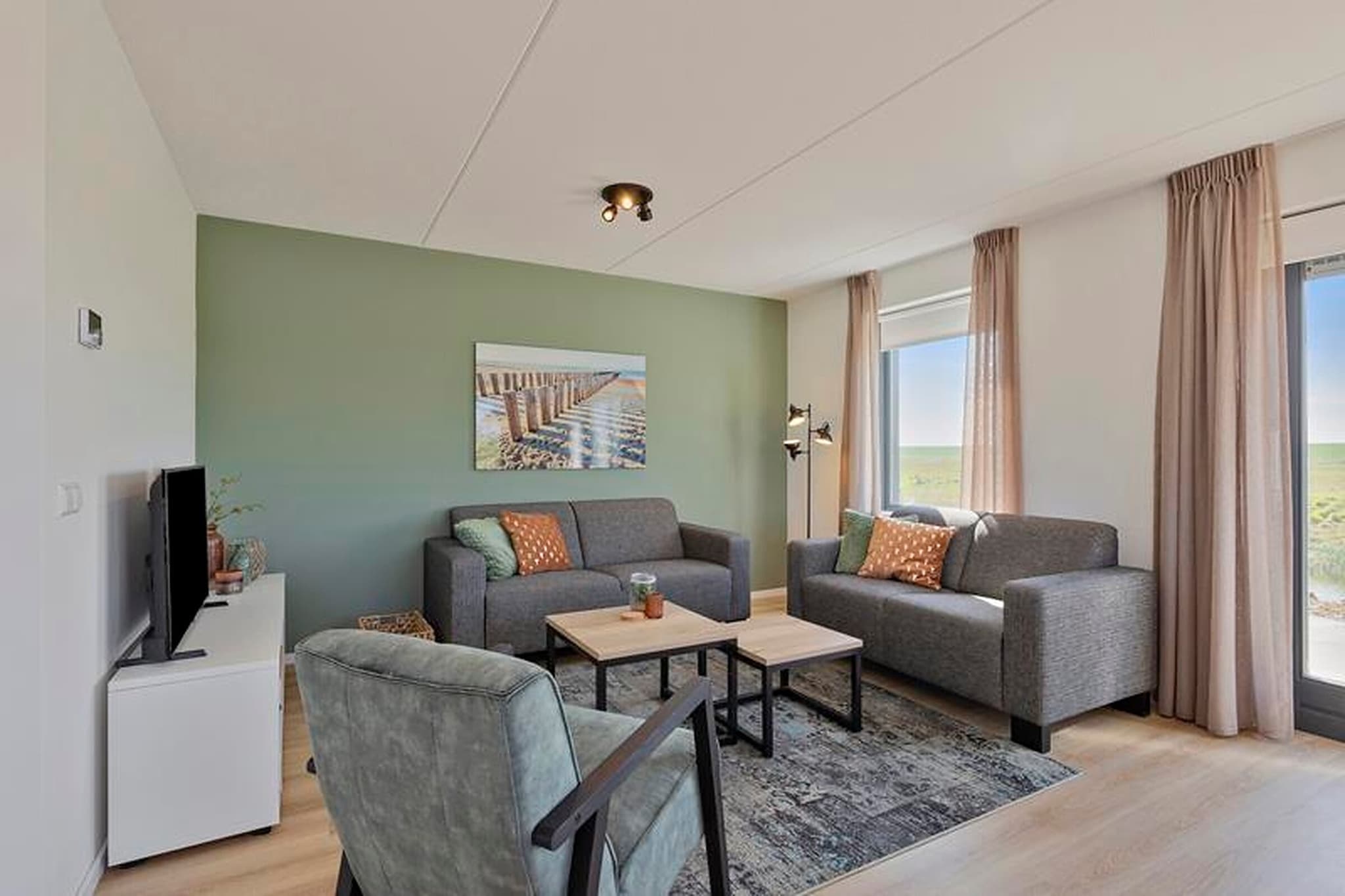 Schollevaer Huis Nr 34-Wohnzimmer