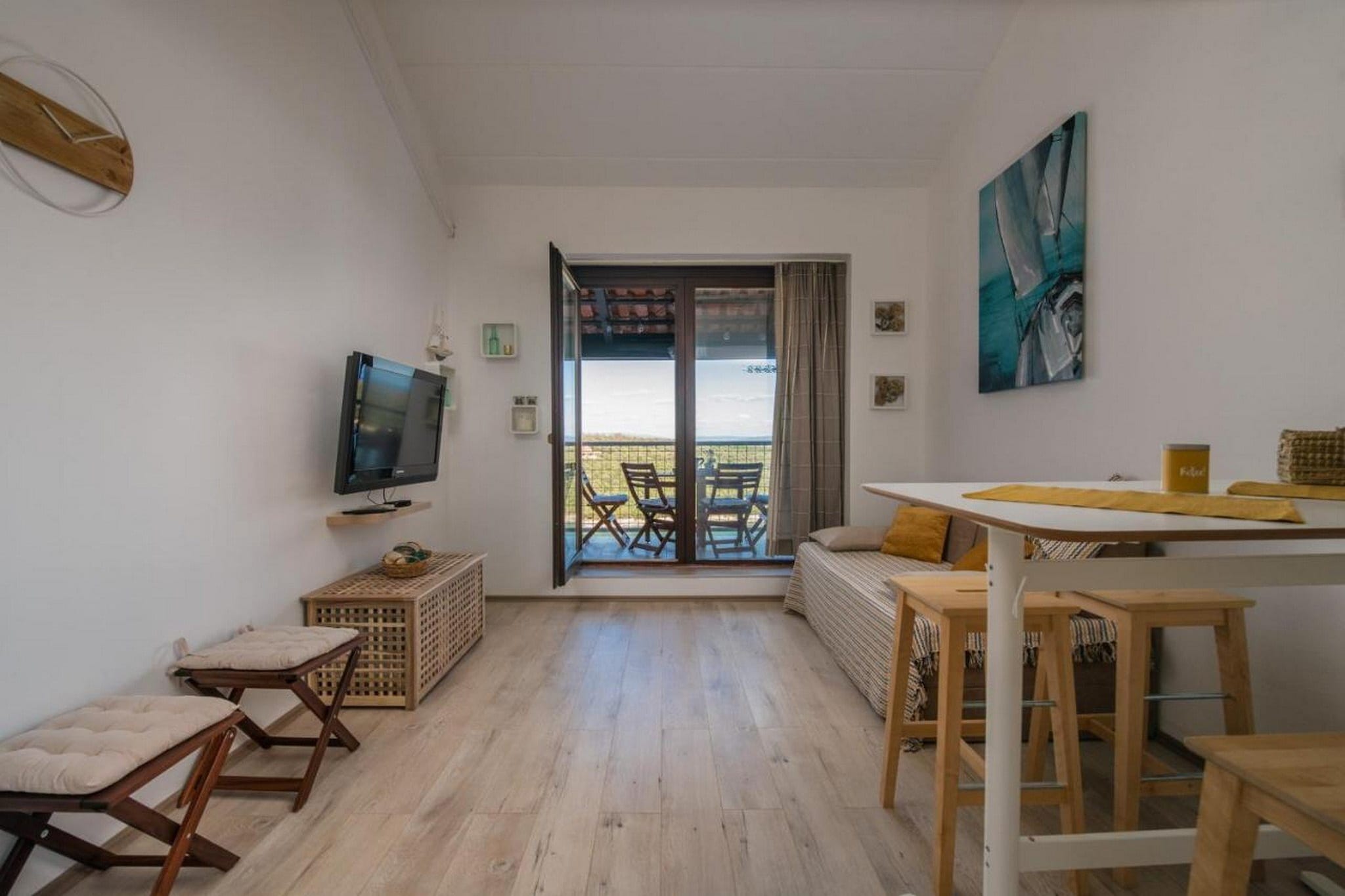 Apartment Baselak - Duplex One Bedroom Apartment with Balcony and Sea View-Binnen