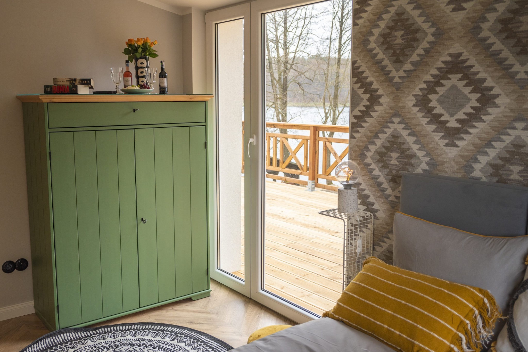 Dom wakacyjny w Starych Czaplach z dużą sauną-Slaapkamer