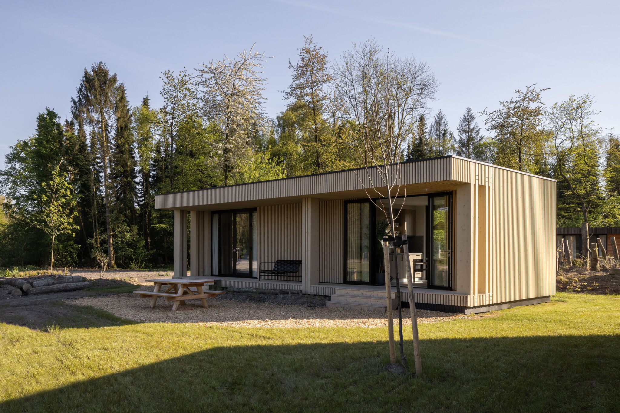 Lodge avec terrasse spacieuse à Horsterwold