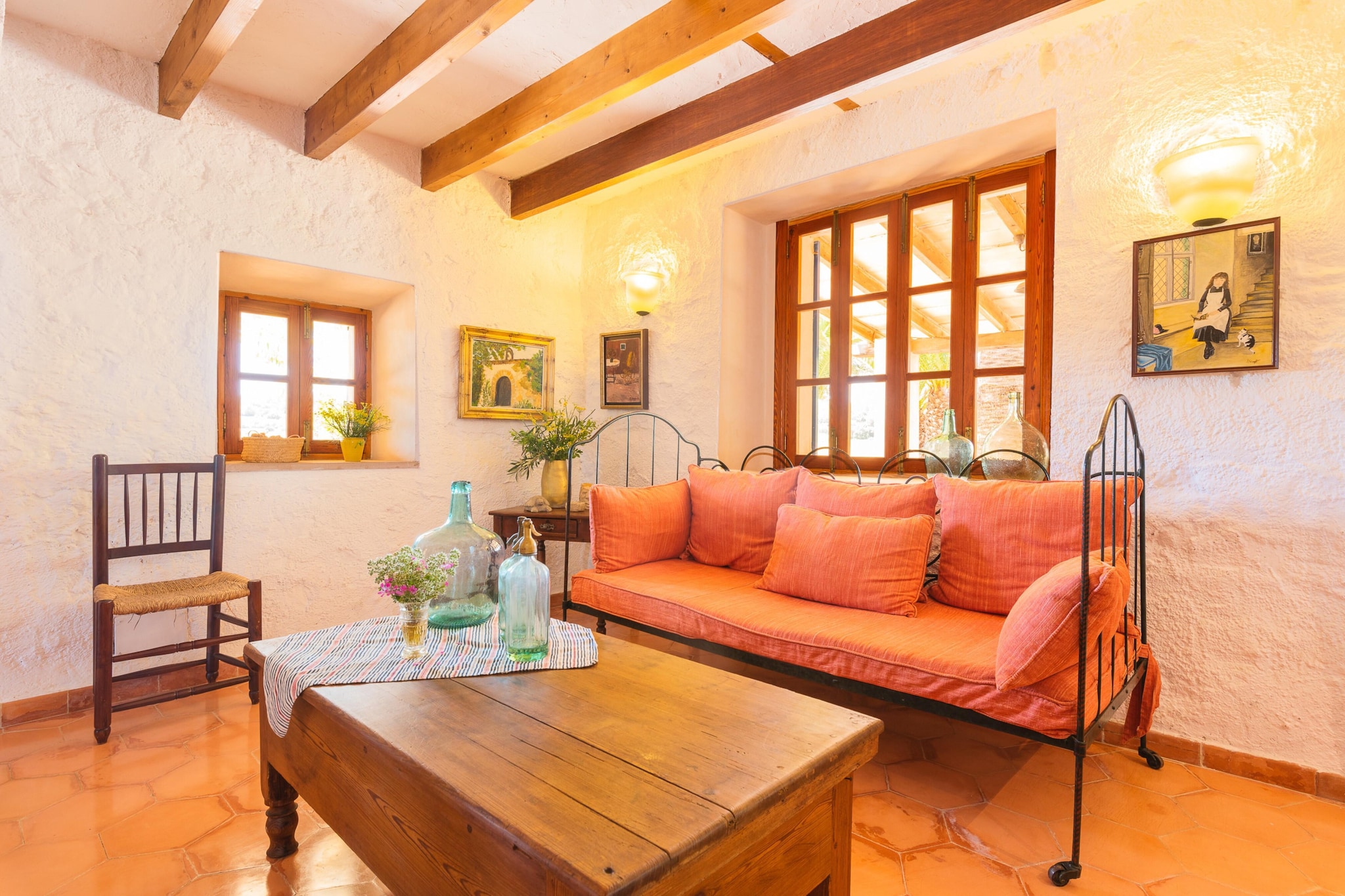 Hortella (ecofinca)-Woonkamer