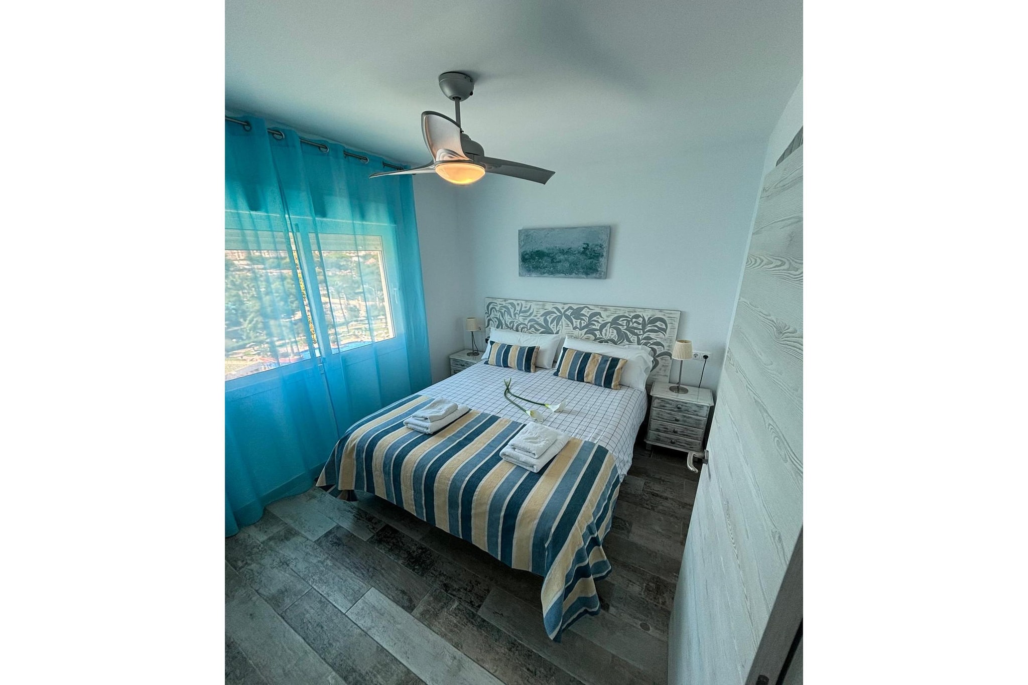Apartamento con terraza panorámica en Playa Benalmádena - Slaapkamer