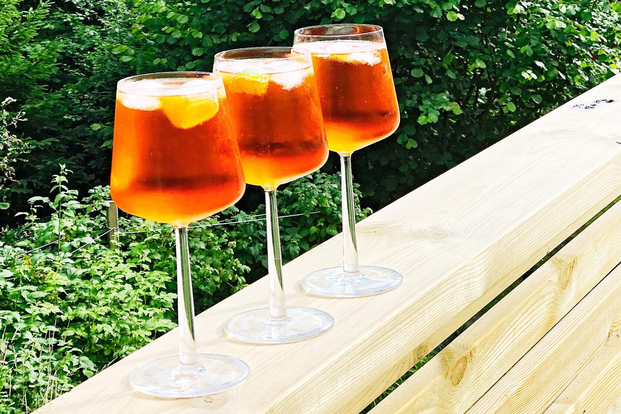 Annex: (double bed, 2x bunk bed)\n\nopen kitchen(cooker(electric), hood, coffee machine, microwave, dishwasher, fridge, water from well), Living/bed room(double folding bed, TV, chromecast), bedroom(double bed), bathroom(floor heating)(washbasin, shower, toilet, washing machine), bathroom(washbasin, shower(reachable from the outside)), sauna(outside), heating(electric), terrace(garden furniture), terrace(roofed), garden, parking, air to air heatpump