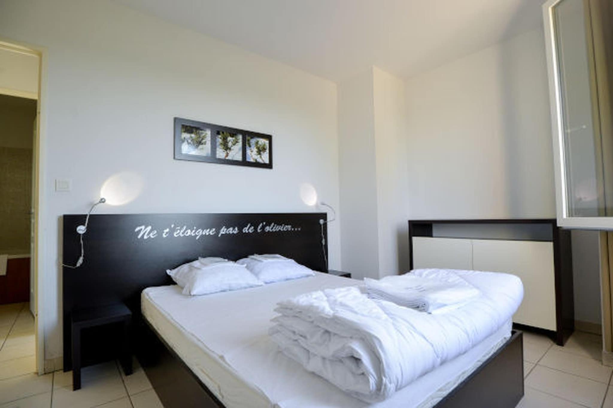 Résidence du Château de Jouarres - Azille // Apt 3 P 6 pers - Slaapkamer