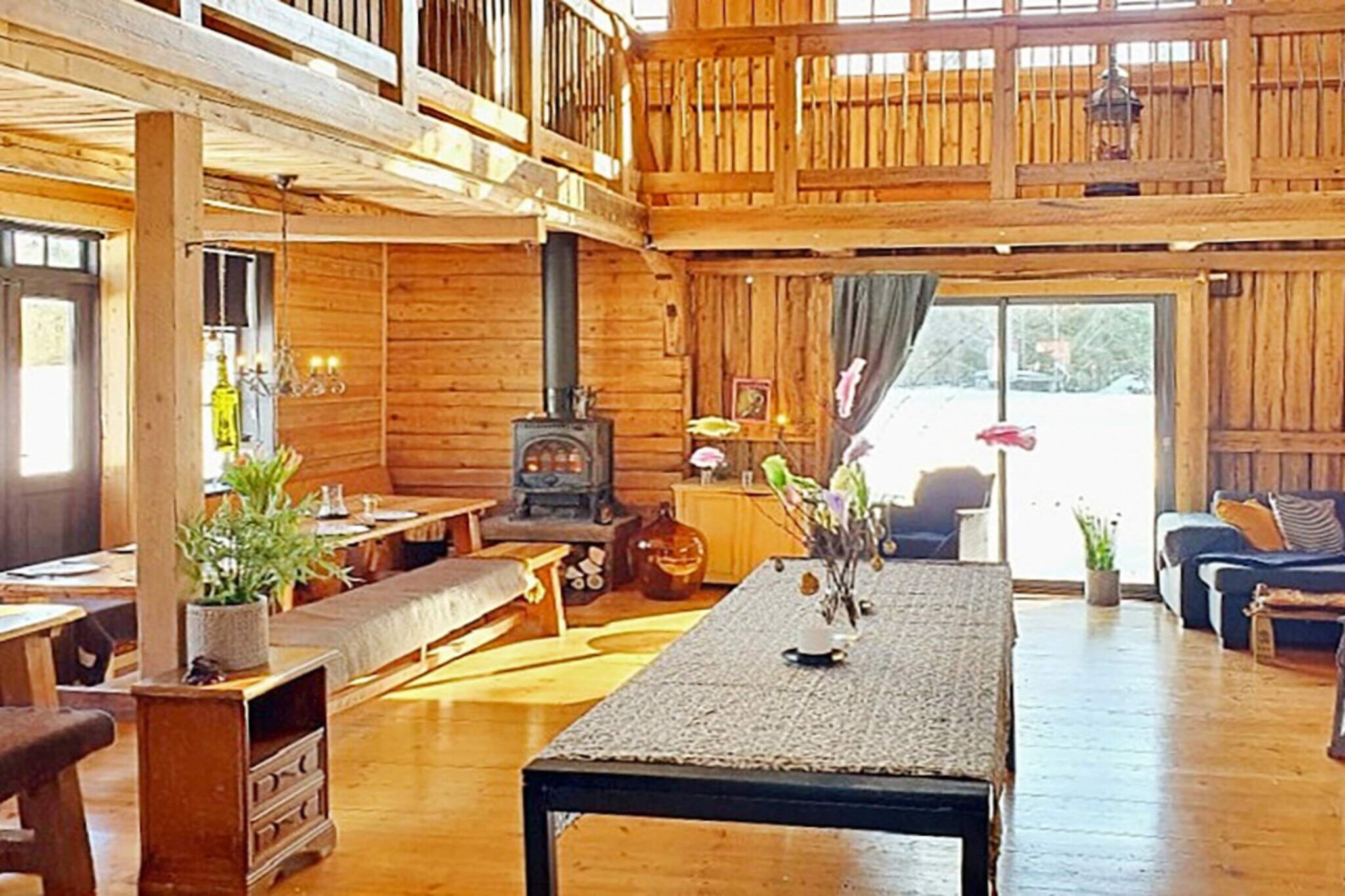 A warm welcome to stay at Oppstoppet 8, 932 52 BureÃ¥ In the Norrland forests in VÃ¤sterbotten, you now have the chance to live in a magically beautiful lodge - completely renovated in a rustic style. Here you live both rurally and centrally in the village of BureÃ¥ a little outside SkellefteÃ¥. Enjoy an outdoor life with forest and meadow as neighbors and only 2 km to the sea and 1.5 km to BureÃ¥ Center where, among other things, there is a grocery store, restaurant and gym. The lodge is located on a large farm of 7.5 hectares which provides plenty of space both indoors and outdoors for different groups and families. On the first floor there is a bathroom with a shower, a large family room with an open kitchen and a long table. A sofa corner with smart TV and Wi-Fi and a cast-iron fireplace that you can sit and cozy up to on a balmy summer evening. The lodge is only partially insulated and only has heat in alcoves and bathrooms apart from the extra heat provided by the cast iron stove in the family room if you have a fire. 40 liters of wood included, in addition to 40 l of wood is it possible to pay for more on site. Upstairs there is a day bed and 6 cozy built-in sleeping alcoves, 3 on each side. At the back of the lodge there is a large private lawn bordering nature, here there is a barbecue, long table and a pavilion with a massage bench where you can give each other a massage or set up the long table in the pavilion. This is the perfect place for those of you who want to have a different living experience close to nature. BureÃ¥ is an active village with close to 3,000 inhabitants and here there is a lot to do for everyone, such as having coffee in the local park, buying flatbread at the flatbread bakery, swimming at the sea bath Danielsten, hiking or fishing in one of the many fishing waters in the area. At BureÃ¥ Camping you can visit the Lego Museum, where one of the world's largest LEGO collections can be viewed. SkellefteÃ¥ is only 20 km away where you can visit the Vitbergetsbadet with a wave machine, shop in town, or visit the Adventure park with obstacle courses up in the trees - a fun adventure for the whole family! For those who play golf, you must visit one of northern Sweden's largest facilities with 3 x 9 holes and a demolished Pay &amp; Play course with 9 holes. Welcome!