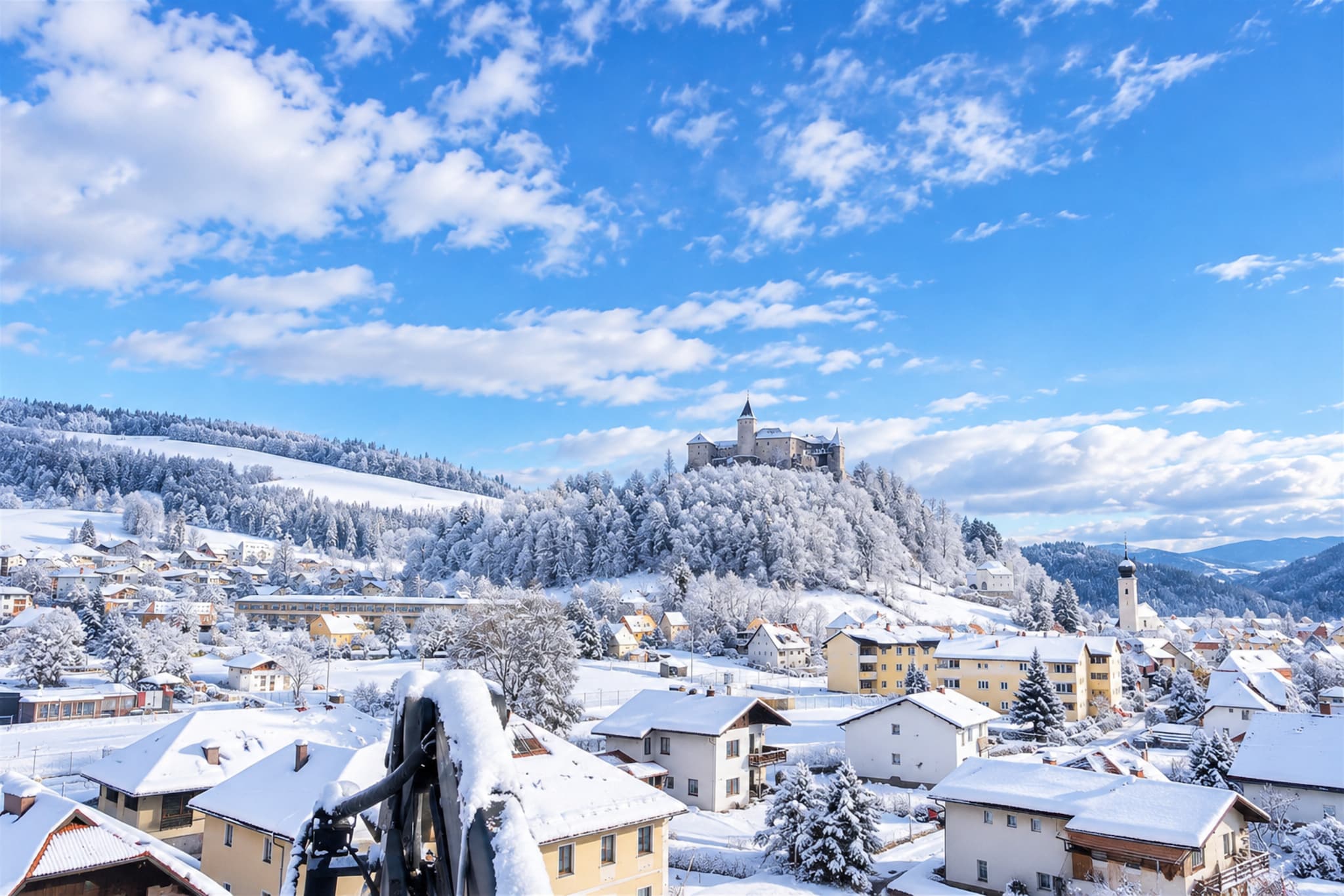 Ferienwohnung Gerda - View in winter