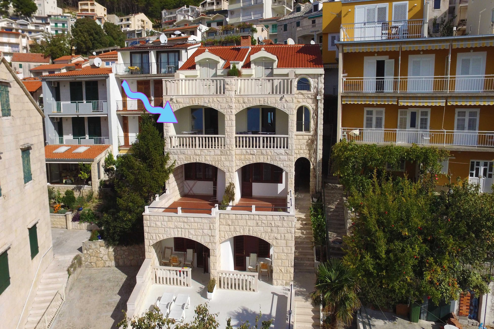 Apartments & Room Vesna - Studio Apartment with Sea View