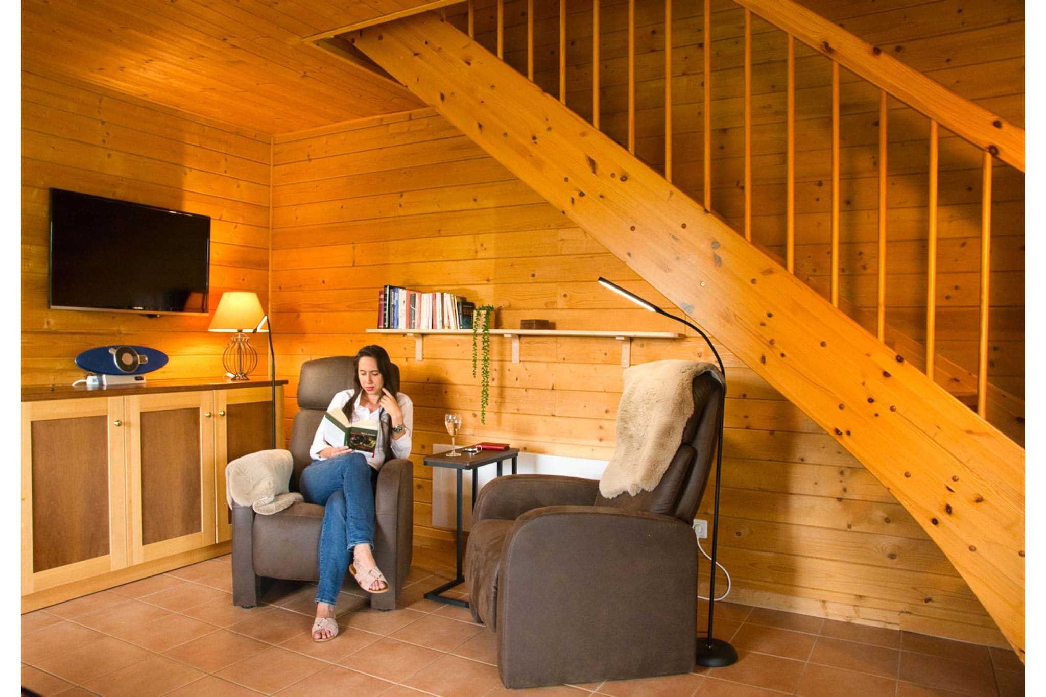 Ferienhaus in Hasselfelde - Haus 601 Auerhahn-Woonkamer