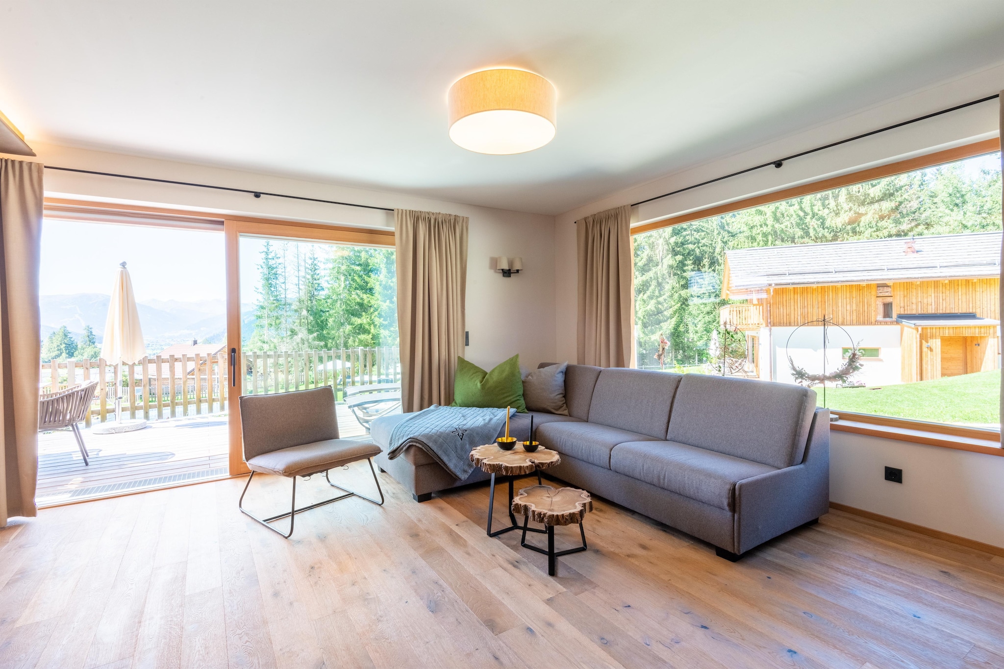 With elegant and high-quality interiors, this spacious chalet in Wölting offers a wonderful stay! Surrounded by greenery and mountains, the chalet features a private swimming natural pond where you can enjoy a refreshing dip. As the day passes by, you can relax in the sauna. Ideal for a large group of friends and families, there is never a dull moment here!
The centre of Tamsweg is 1.6 km away where you can go shopping and explore the region. Try the different delicacies in the nearby restaurants. You can also cycle and go mountain biking in the region. There are many other interesting sights that are also worth a visit.
The chalet is beautifully made and has a well-equipped kitchen for preparing delicious meals. You can also spend time on the terrace enjoying your barbecue meals. The garden is a perfect place to destress with a book. Parking is available on the premises.
About Belvilla
When you stay in a Belvilla home, you can rest assured of a unique holiday home in ideal surroundings at an attractive price. The portfolio of accommodations consists of more than 40,000-holiday homes in 20 European countries. Interested in a weekend getaway, a summer or winter sports holiday or simply a short break? Do you prefer the coast, the countryside or the mountains? Whatever your preference, there is a Belvilla home to meet your needs, from a cosy gîte for two to a castle big enough for the entire family, from an apartment in the heart of Rome to a cabin in the middle of nowhere, from a simple tree house to a luxury dream villa and from close to home to the other side of Europe.
A Belvilla home gives you the freedom to enjoy breakfast in your pyjamas or continue a good conversation into the morning hours without having to worry about the bar's closing time. Prepare gourmet meals with fresh local ingredients in your own kitchen and take advantage of having your own swimming pool to do as many cannonballs as you want! In other words, you can enjoy complete privacy in your home away from home.