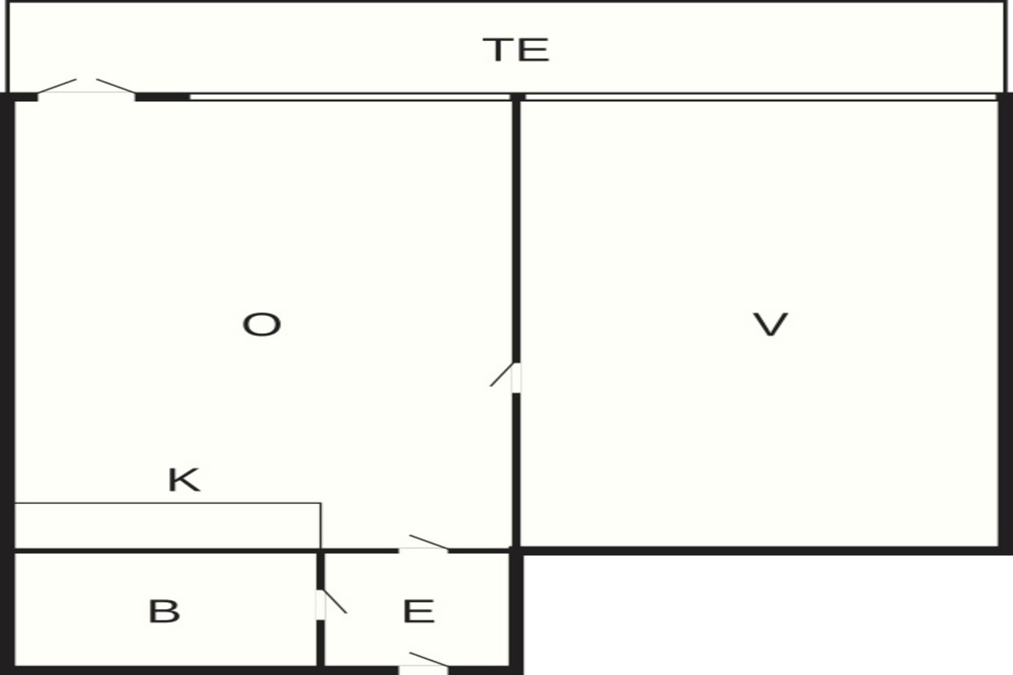 2 room,View dune,G.Floor/1.floor,Prem-Plattegrond