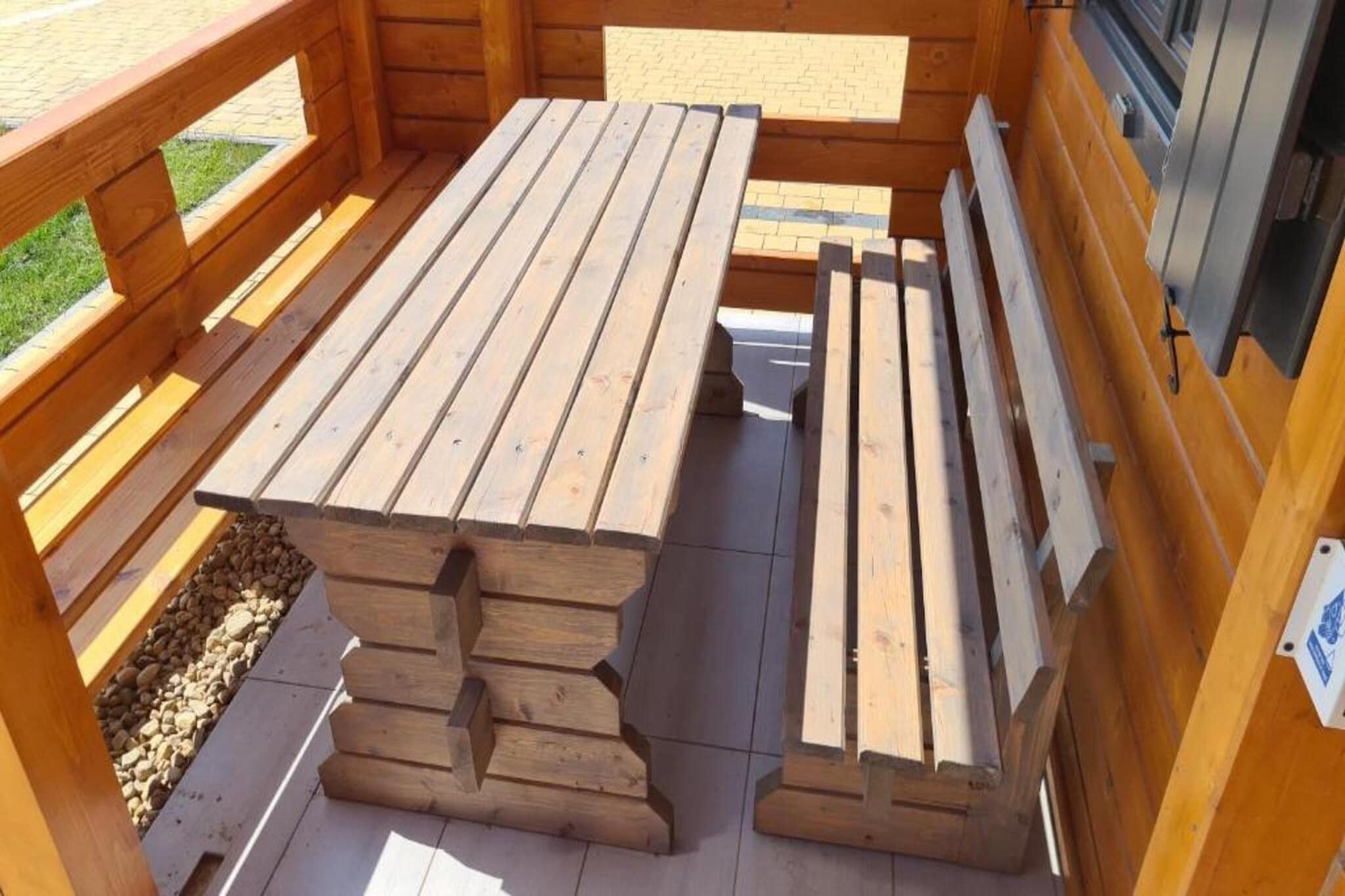 Domki wakacyjne Gąski-Terrace balcony