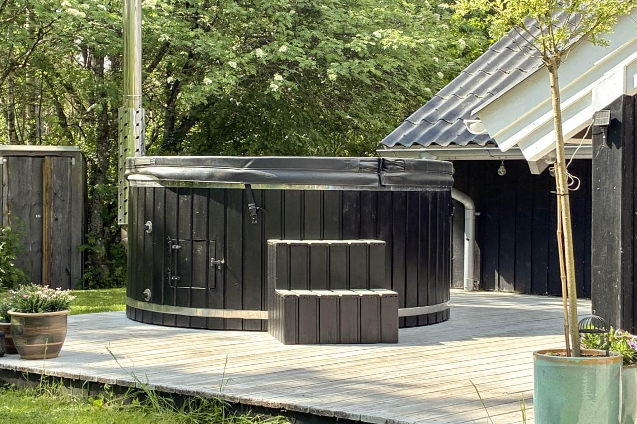 Licht vakantiehuis met bubbelbad - Uitzicht